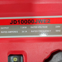 موتور برق بنزینی7.5kw جیانگ دانگ مدل JD 10000JWE2