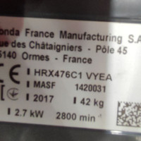 چمن زن موتوری بنزینی هوندا فرانسه مدل HRX476C1 VYEA