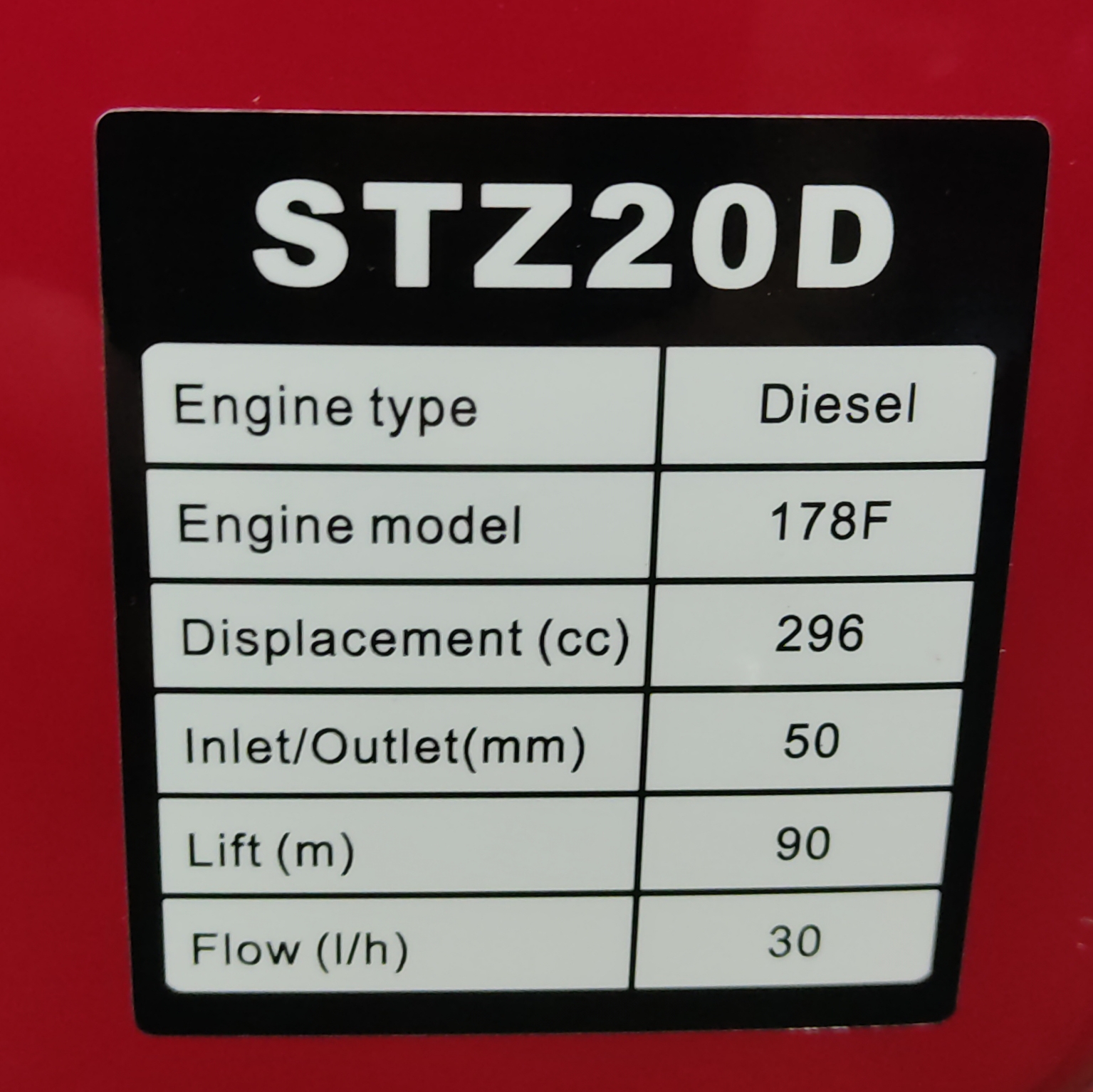 موتورپمپ دیزل ارتفاع زن 2اینچ هولدر مدل STZ20D